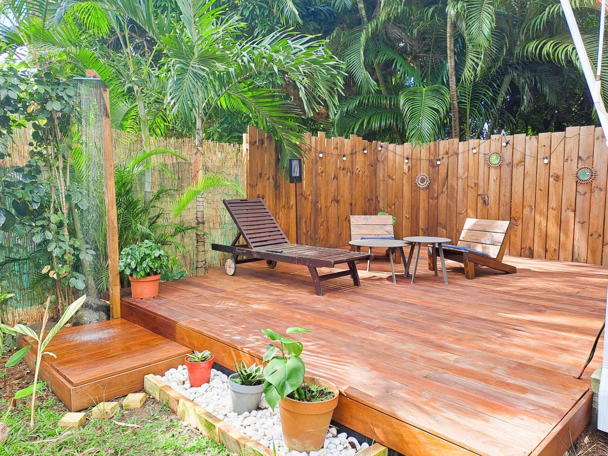 Yuka Lodge - Bungalow Prive Avec Jardin En Pleine Nature Sainte-Anne  Exteriör bild